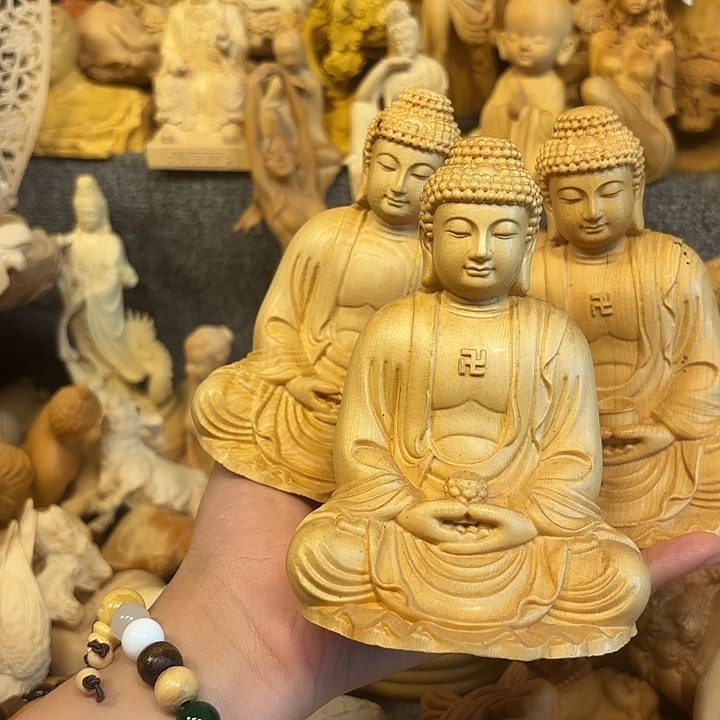 桧木桧木瑕疵三宝佛