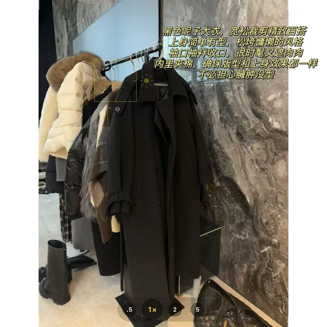 年度大衣（夹棉） 百搭时尚休闲显瘦显白大衣外套11857