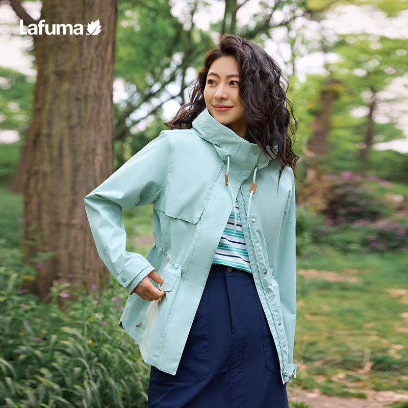 LAFUMA乐飞叶户外25春季防风防水冲锋衣女夹克登山外套LFJA5AS60