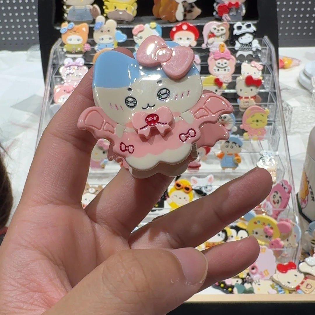 非金属醋酸小八抓夹粉色