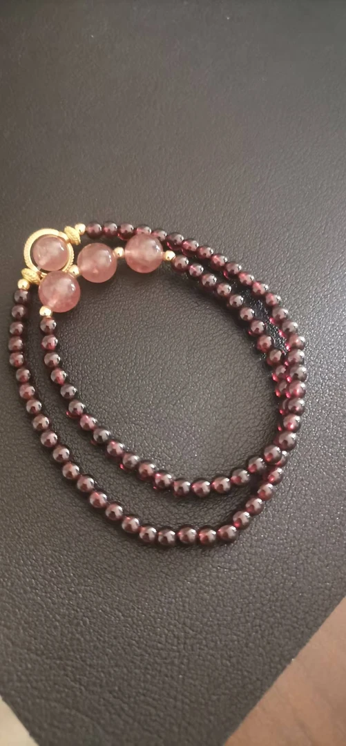 石榴石双圈 手串