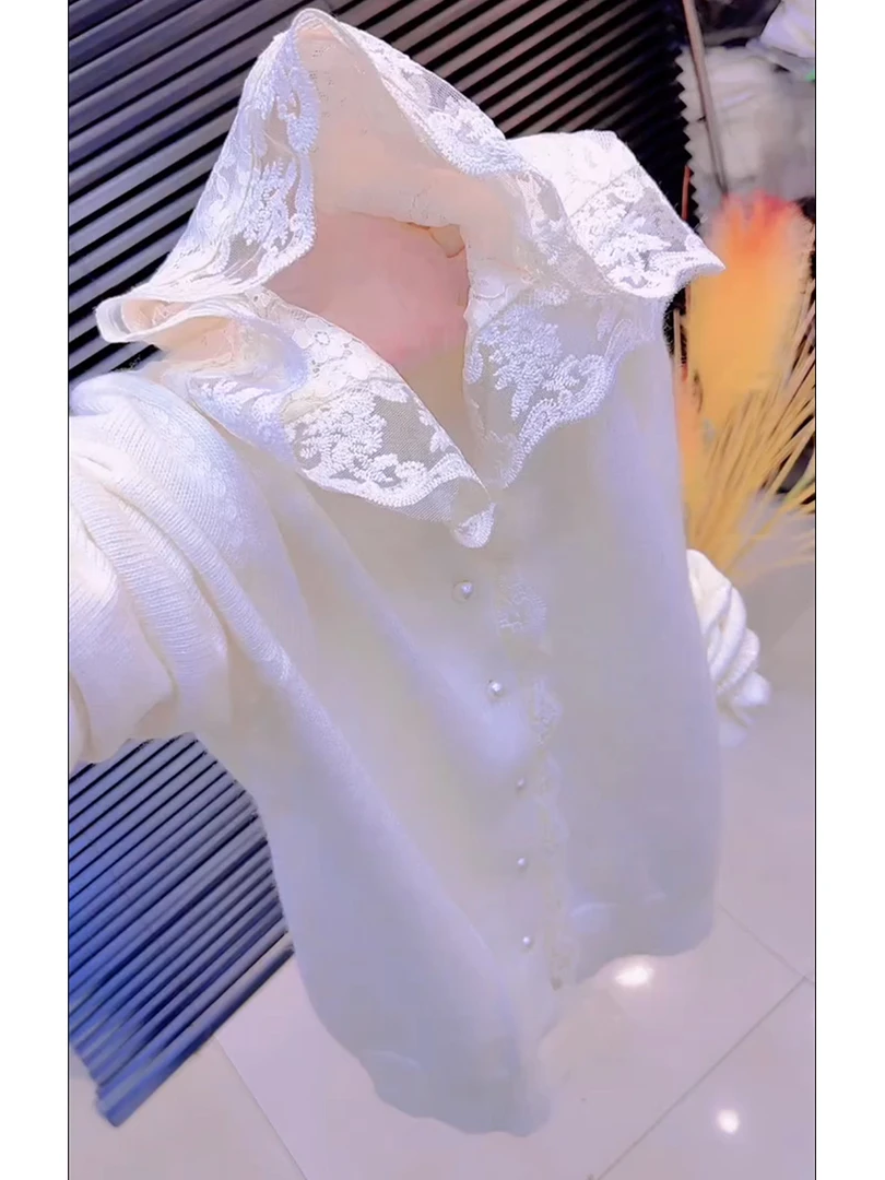 法式温柔风洋气拼接连帽针织开衫女秋季2025新款软糯毛衣外套上衣