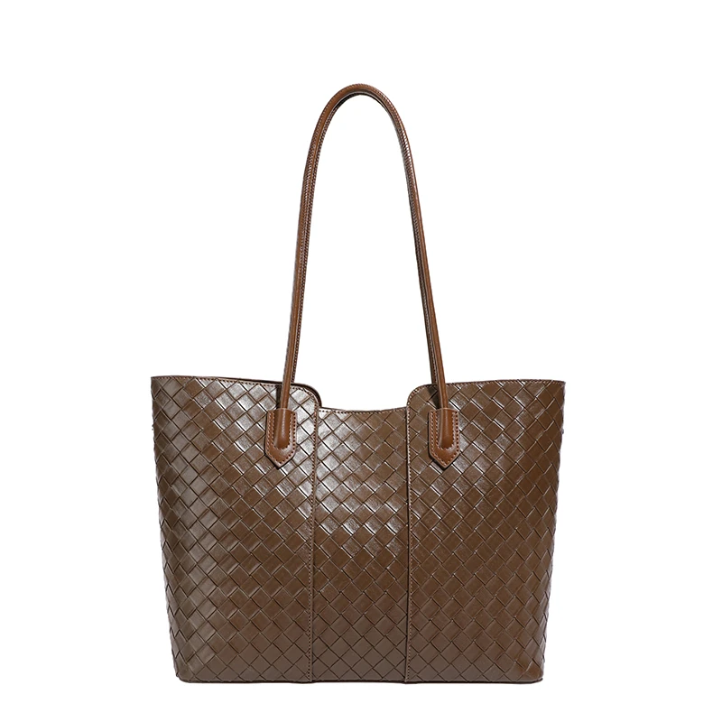 【刘美丽】单肩包车缝线单肩包8028棕