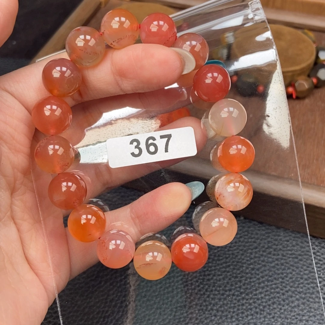 南红玛瑙未镶嵌手链卡12,2