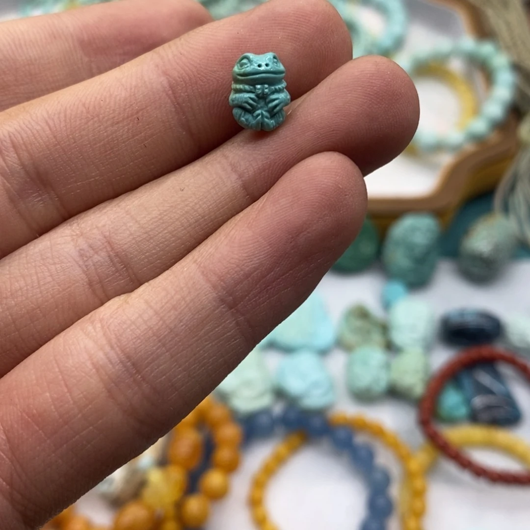 【闪购商品】绿松石224未镶嵌安***王绿松石