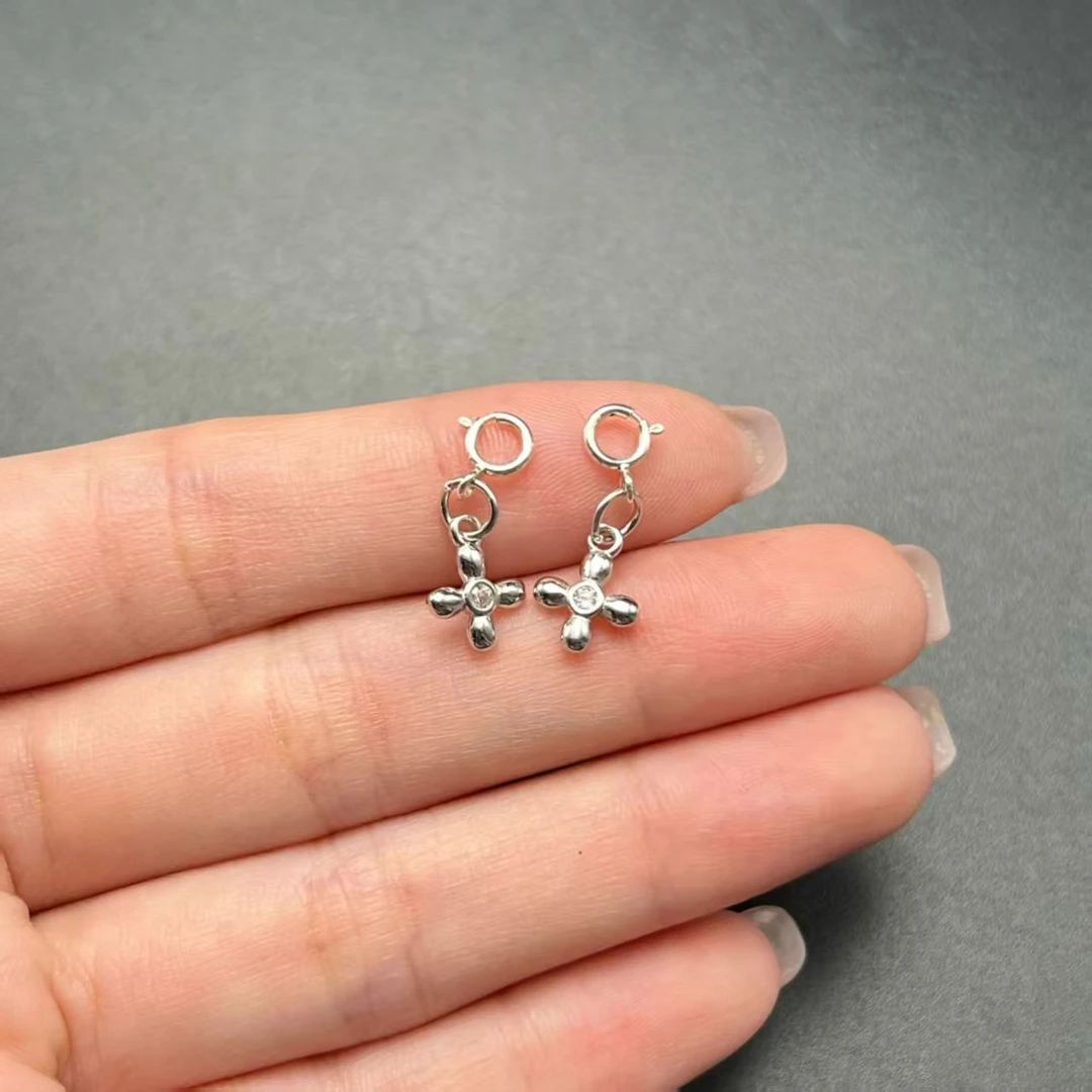 925银银制品 【北野珠宝】S925银四星小滴溜-B121H-67多样性发一