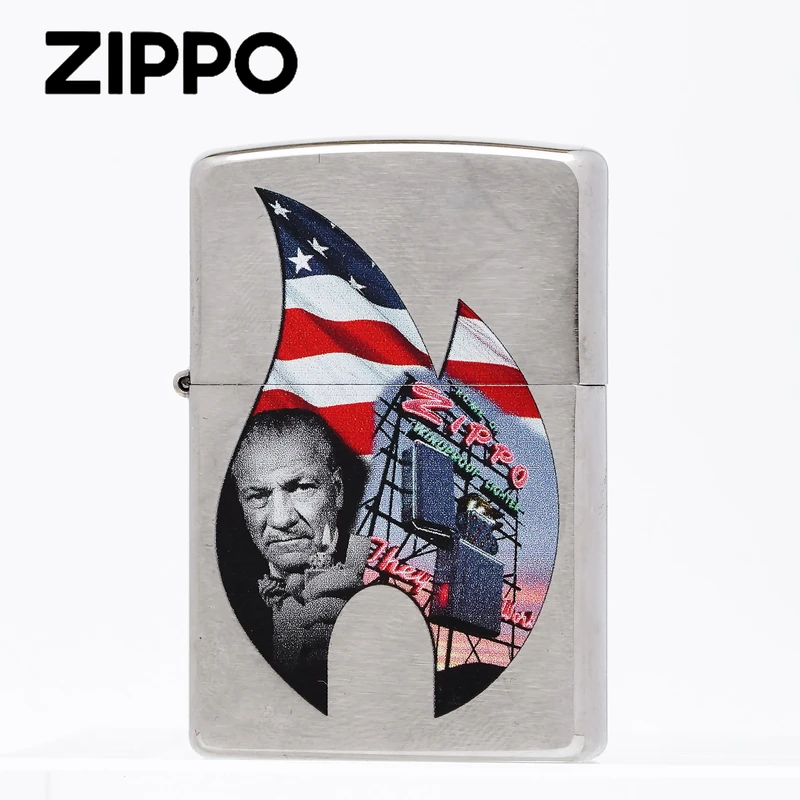 Zippo正品打火机/彩印总裁火焰创始人经典男士防风DY9902CY【阿明1