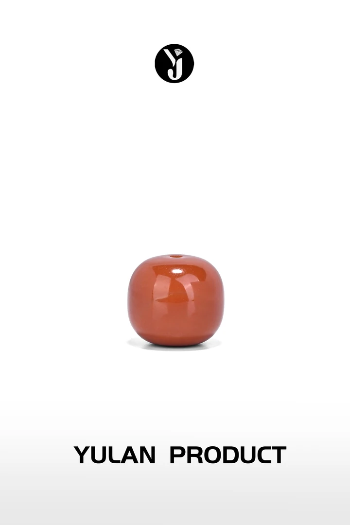 钰澜文玩南红老型隔珠12mm左右一颗-精工配饰diy文玩配饰