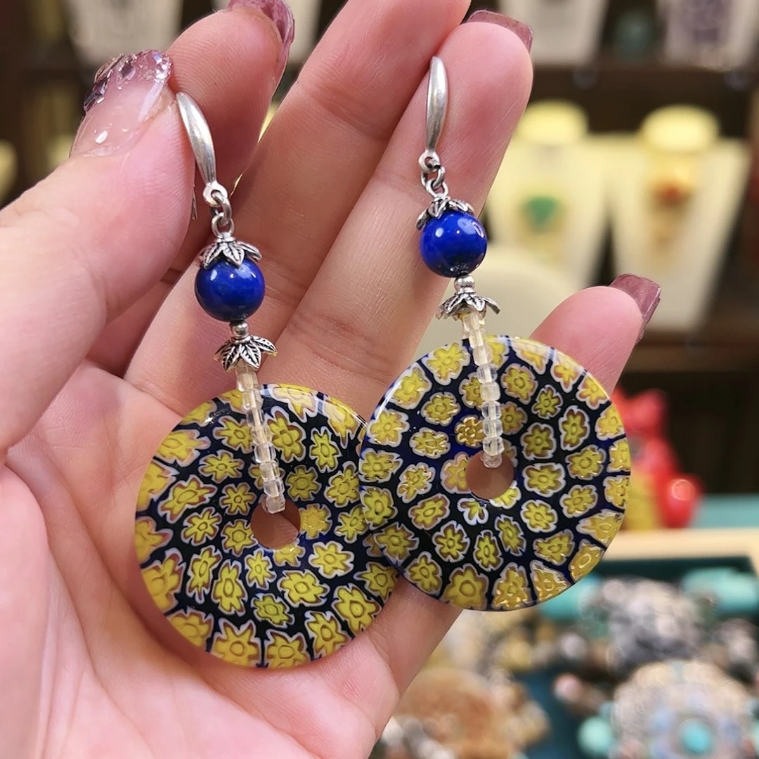 玛瑙/玉髓耳坠未镶嵌耳环