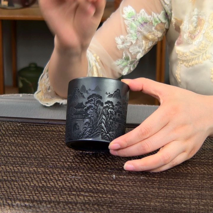 茶杯紫砂高货放漏