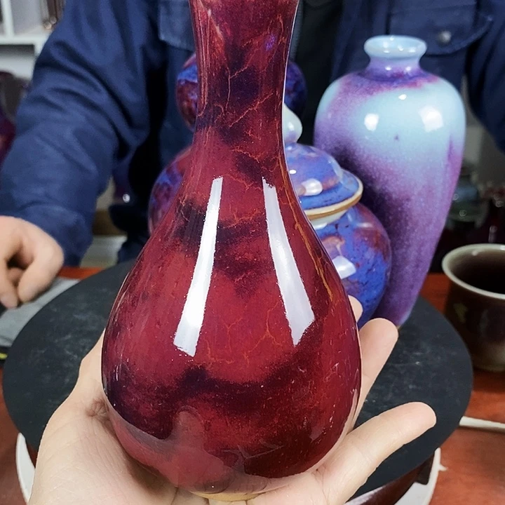 尚峰钧窑作品丹瓶