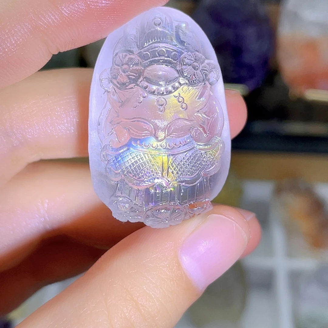 未镶嵌颈饰水晶白爆彩