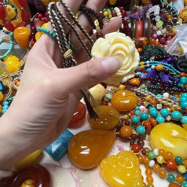 树脂制品2278白色花开富贵