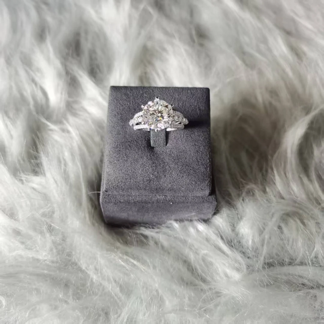 带包装 【樱桃珠宝】 三生有幸五克拉天花板戒指.H