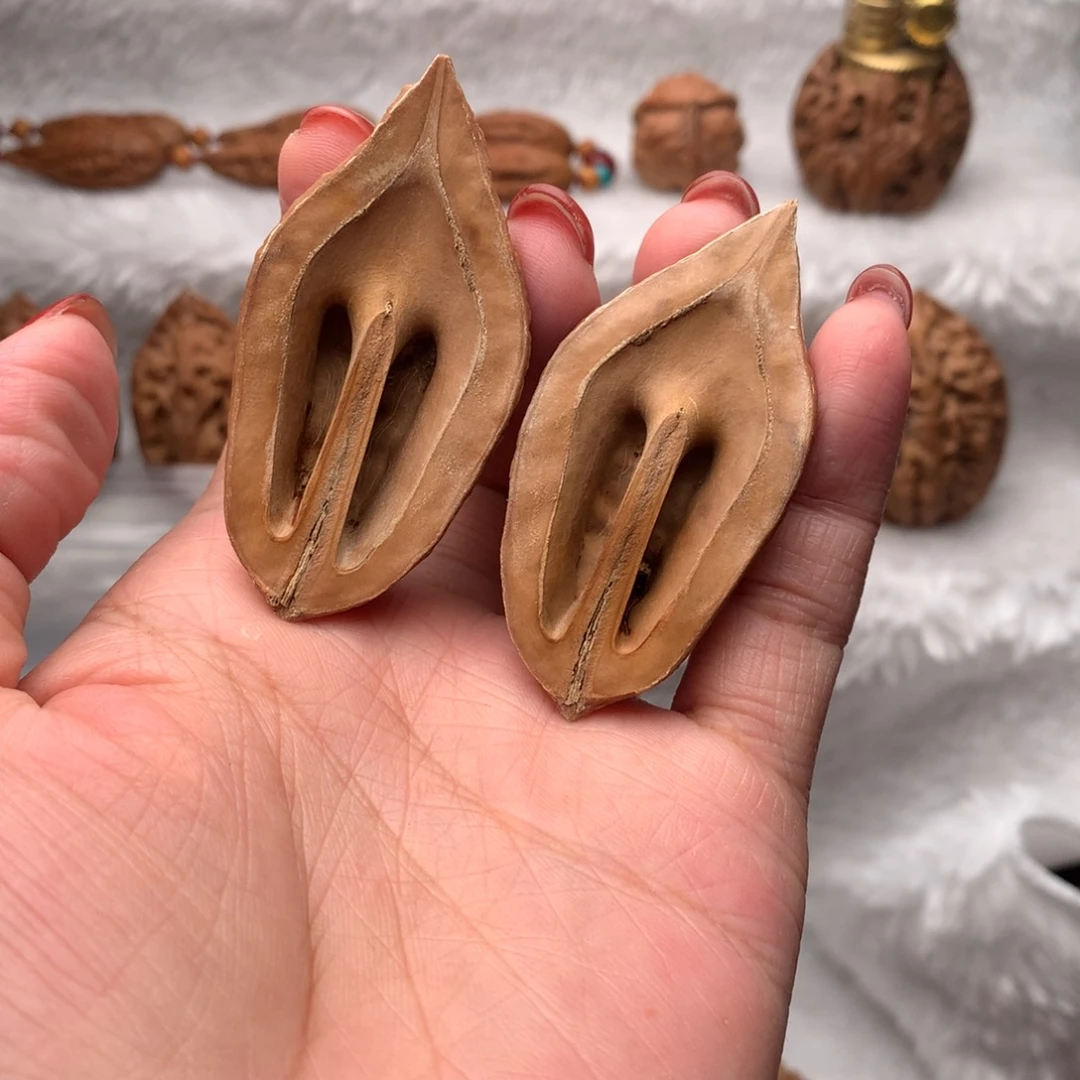 文玩核桃吊坠意***饼小武核桃两半