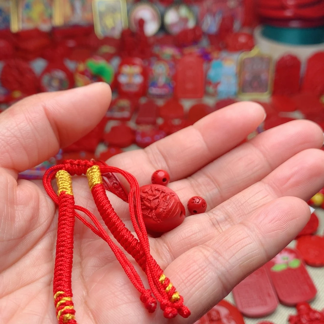 天然辰砂工艺品朱砂手绳