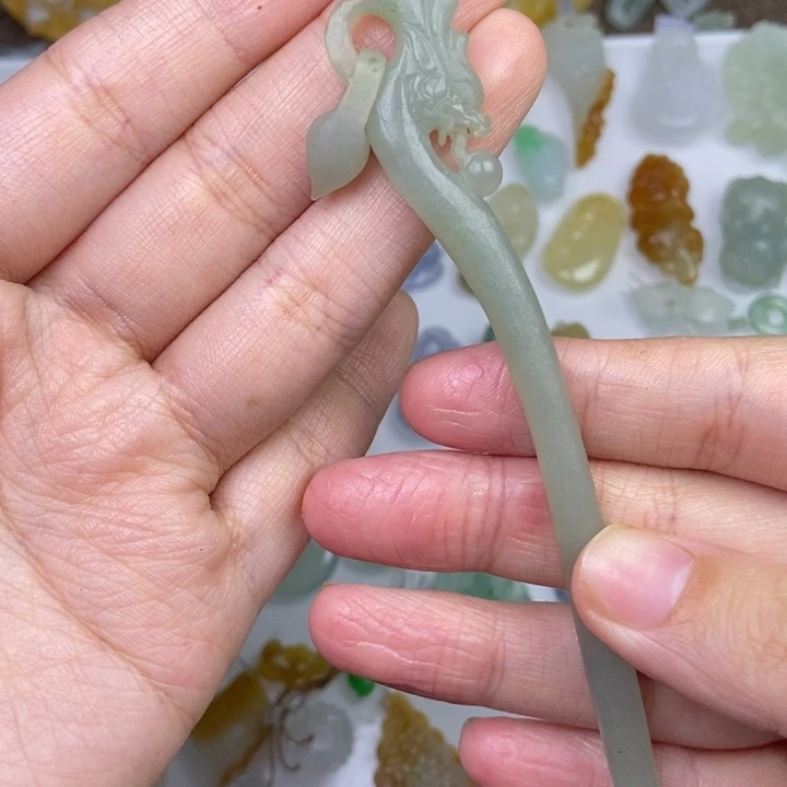 定制翡翠未镶嵌发簪