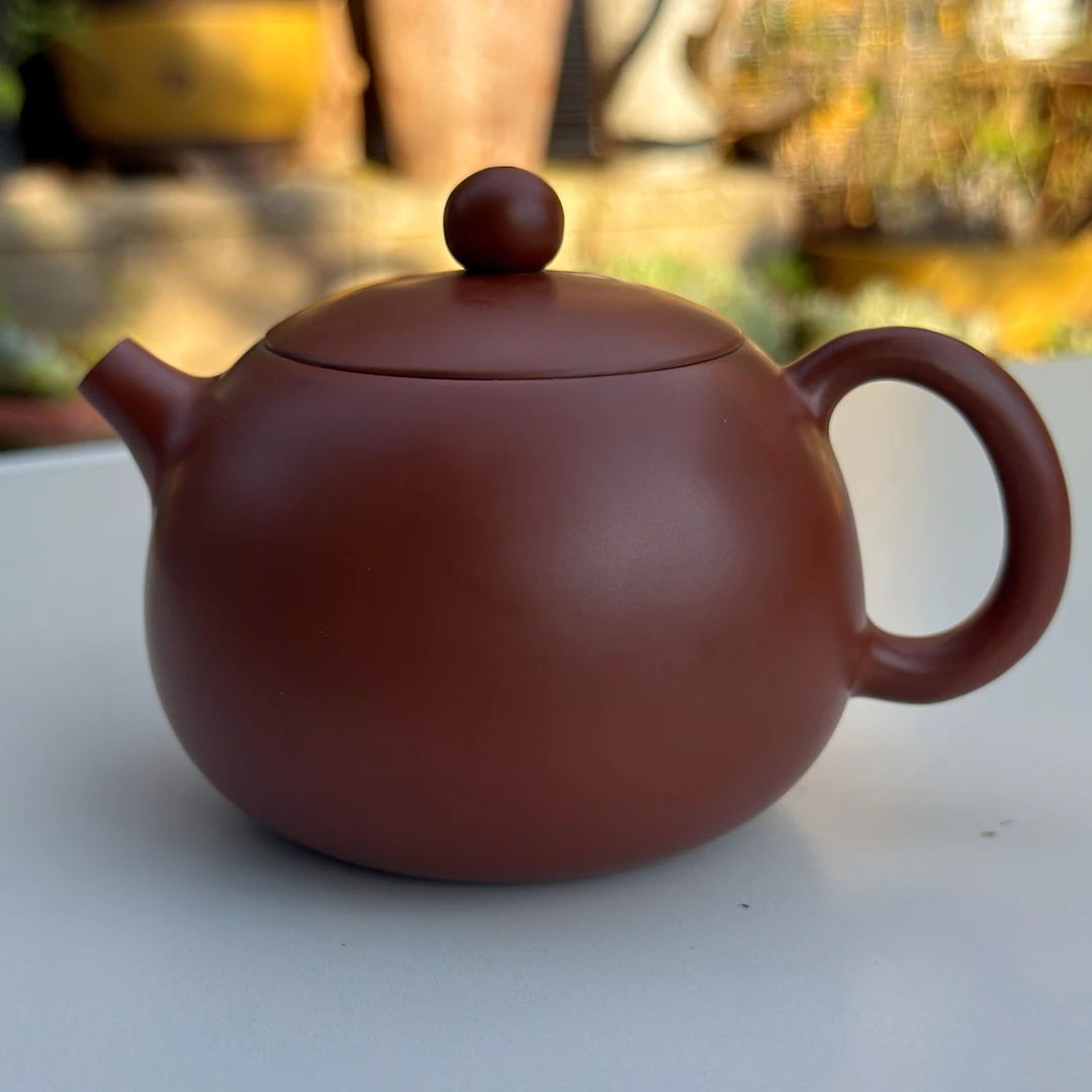【陶点茶】建水紫陶复烧无釉磨光非遗工艺球孔400目紫陶泥料精品壶
