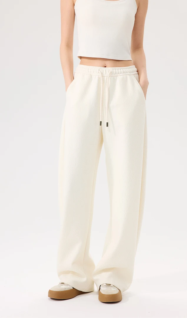 拖地直筒裤休闲裤长裤秋冬百搭裙裤树脂固色纯色肌理感舒适柔软