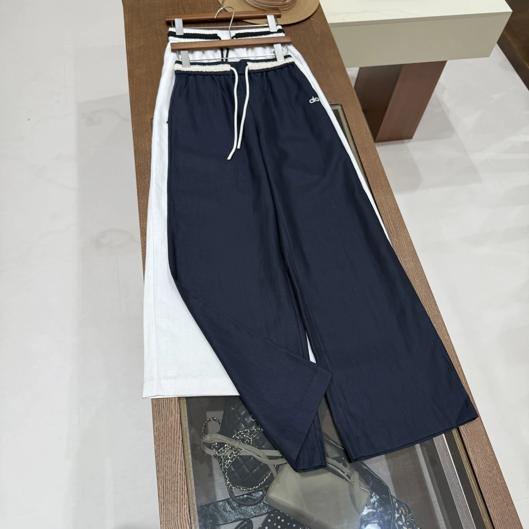 潮流宽松休闲裤高腰夏季阔腿直筒抽绳裤b199