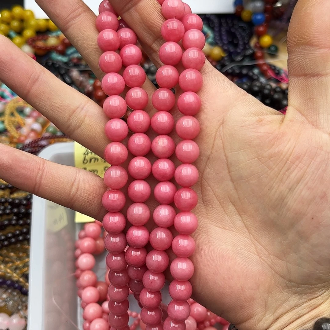 玛瑙/玉髓未镶嵌珠宝半成品k10粉红玉髓