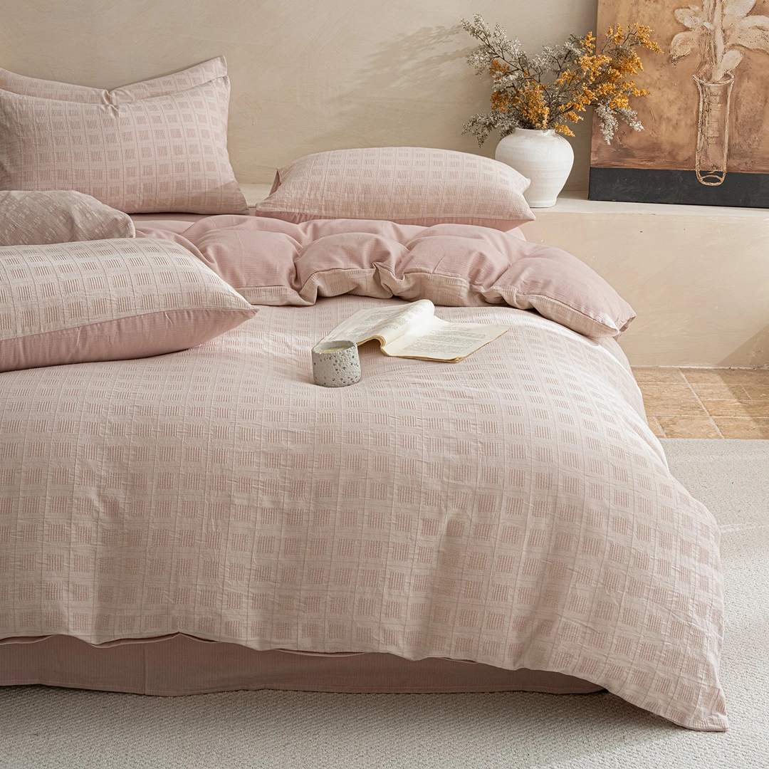 轻奢加厚纯棉麻磨毛四件套被套100全棉床单南通2025新款床品宿舍