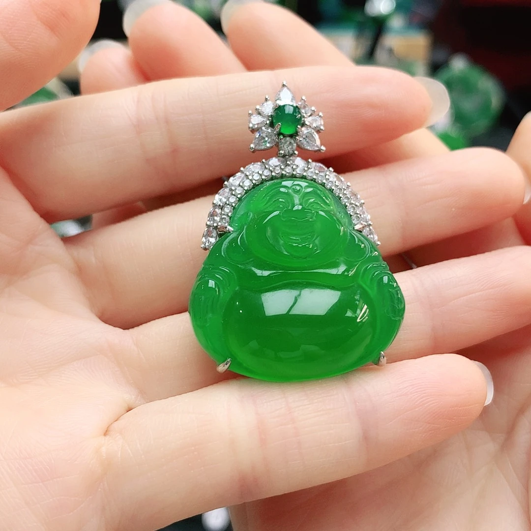 玛瑙/玉髓吊坠银S925镶嵌