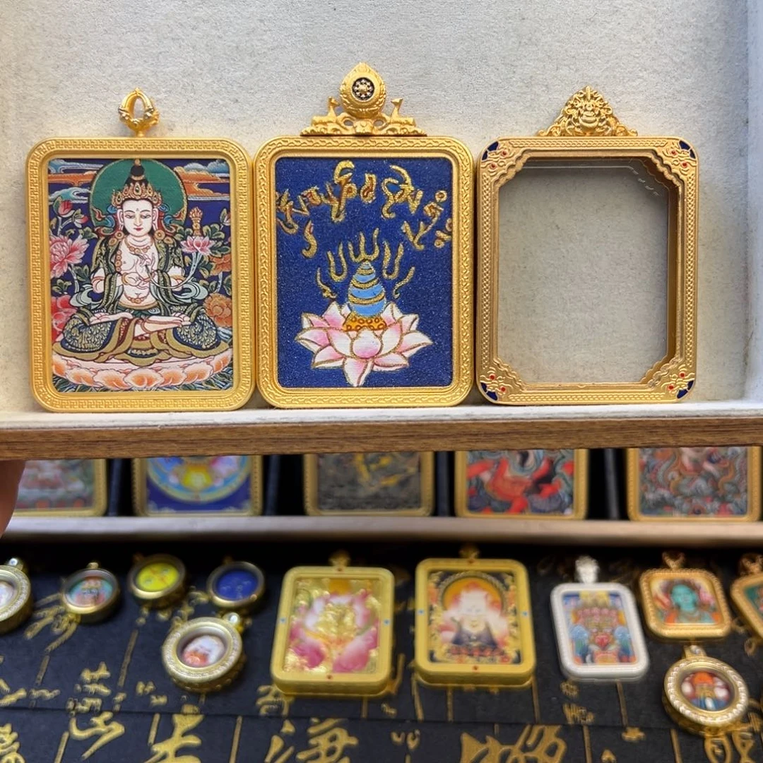 杜***n吊坠双面定制大势至菩萨➕摩尼宝