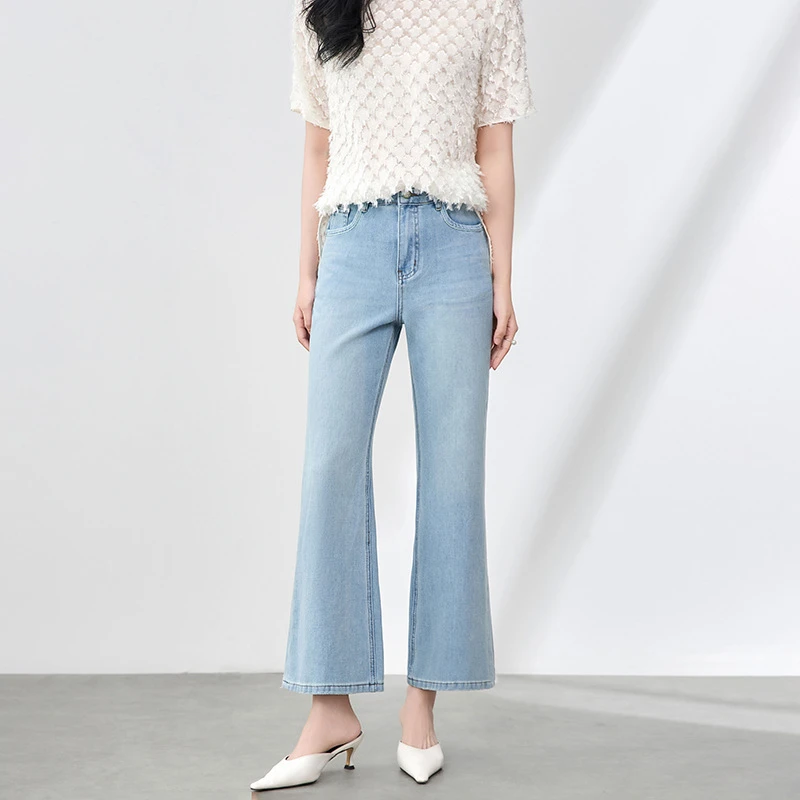 2506402-高品质四面弹天丝牛仔裤通勤经典气质女夏款高腰显瘦南油