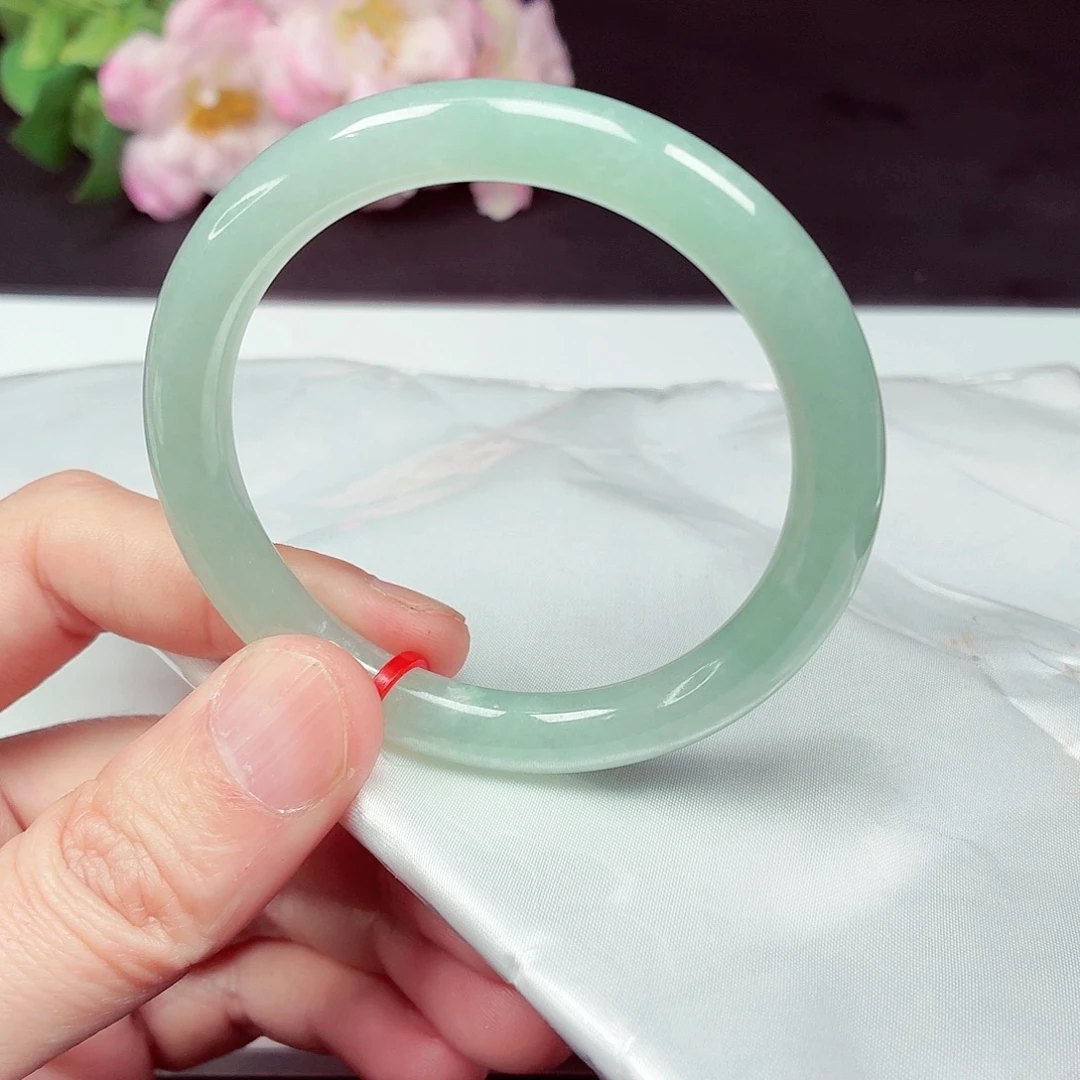 翡翠未镶嵌手镯54.6圈