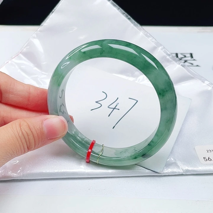 未镶嵌手镯翡翠56+正圈