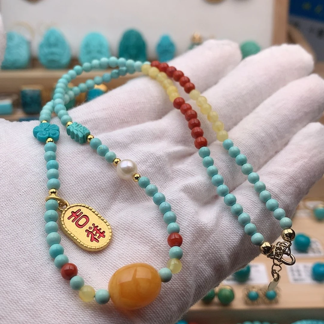 绿松石珠宝奇石未镶嵌