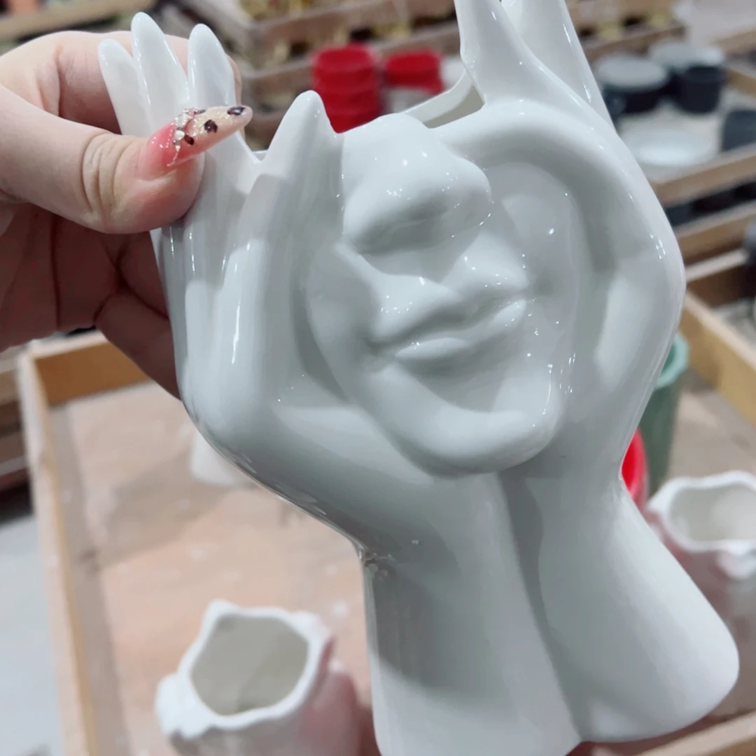 有孔，陶瓷花盆满10米包邮发货