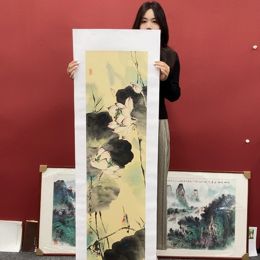国画王亚立四次对开140*35精品佳作
