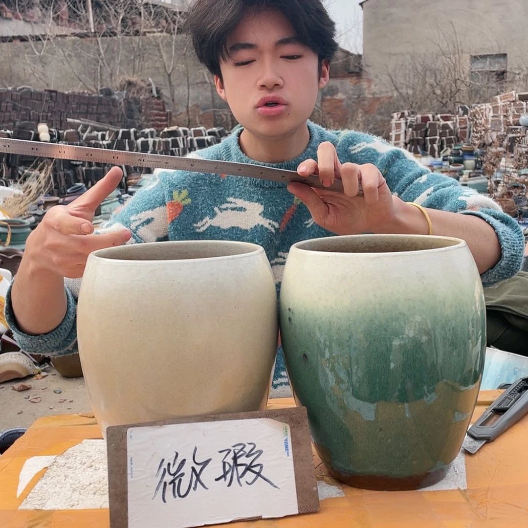 红陶宜兴紫砂花盆