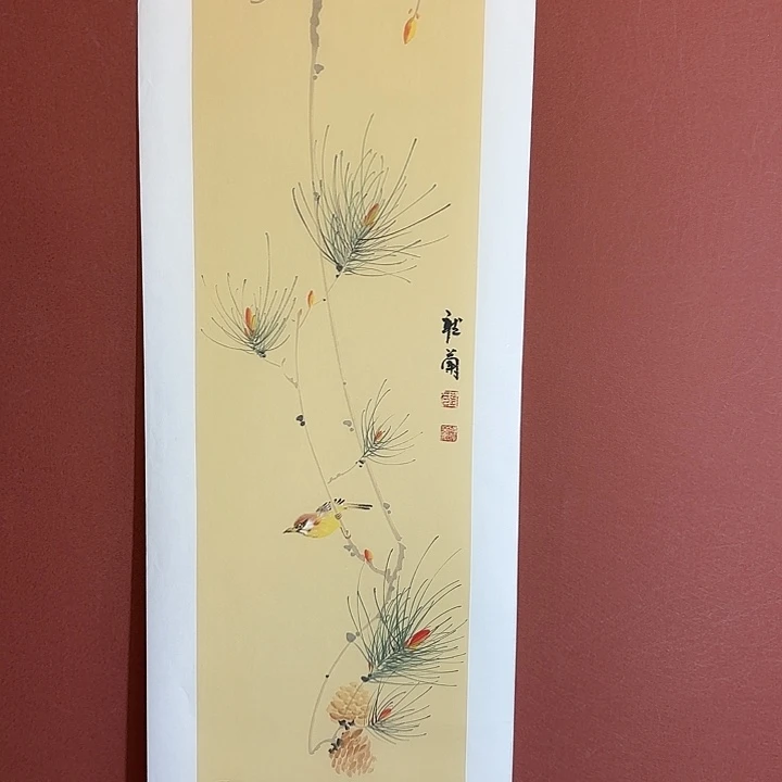 国画听兰老师花鸟