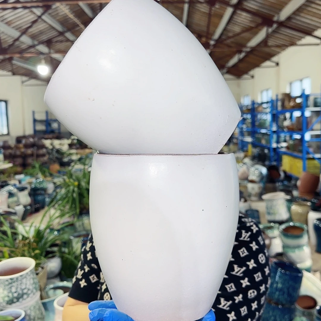 紫砂花盆高20口18