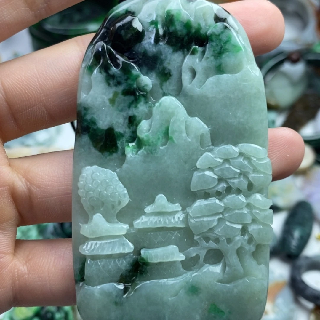 颈饰未镶嵌翡翠吊坠