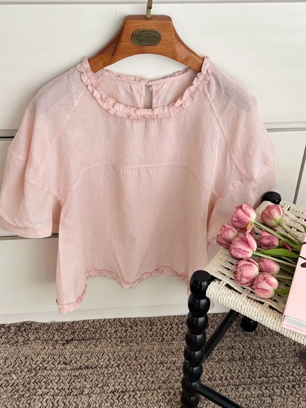 「Too·一口水蜜桃」2025夏季新款小衫