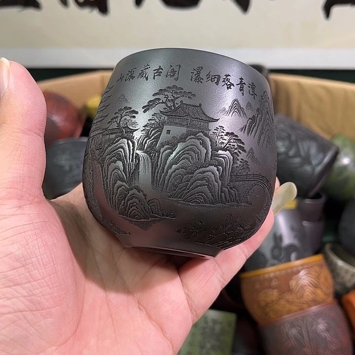 茶杯紫砂全手工紫砂主人杯