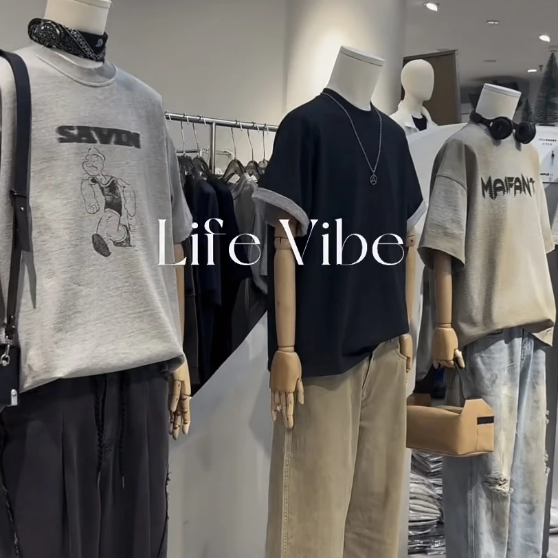 主播精选孤品合集 广 杭 潮牌店高货T恤 宽松潮流男女同款衣服