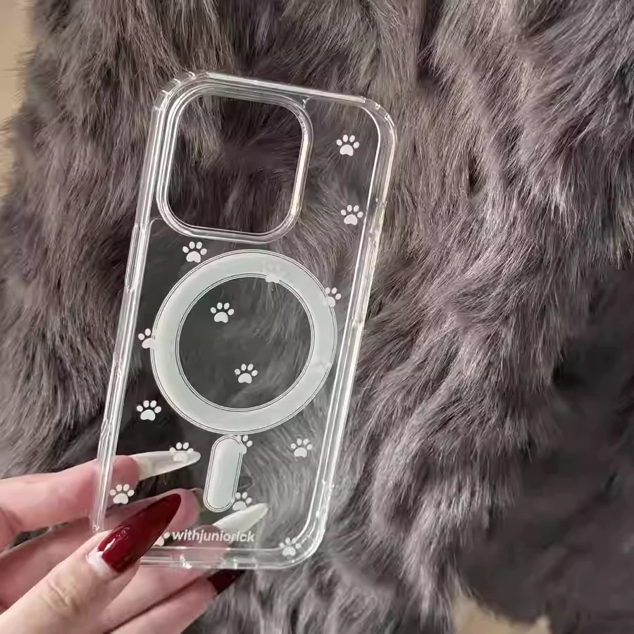 磁吸二合一满屏猫爪适用苹果16e/15手机壳iPhone234promax女xr/7P
