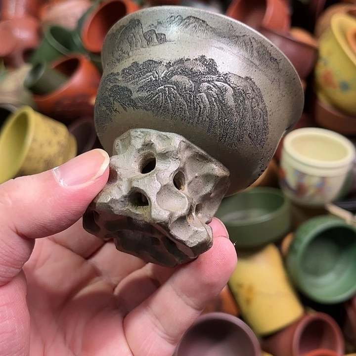 紫砂茶杯全手工紫砂主人杯