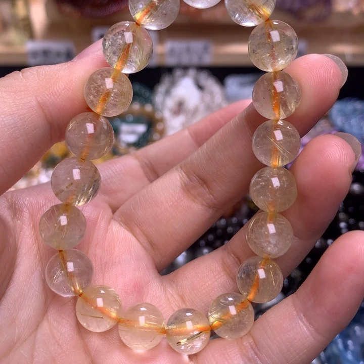 未镶嵌手串水晶10.2金发晶