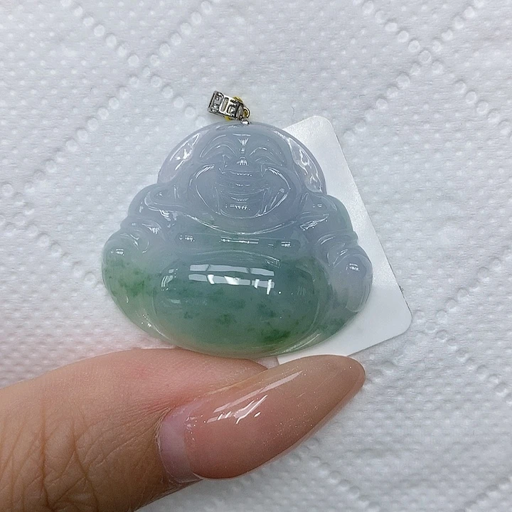 颈饰18K金镶嵌翡翠