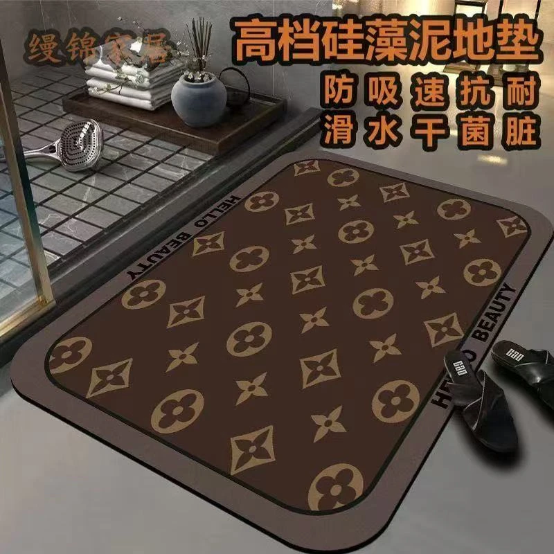 341-100*120CM厨房地垫家用硅藻泥吸油吸水软垫进门脚垫耐脏