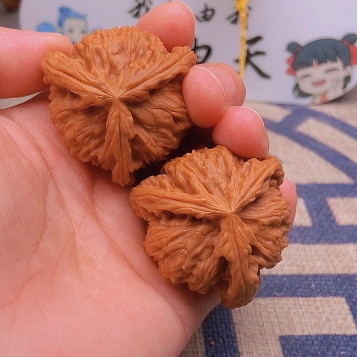 吊坠文玩核桃安****)三棱