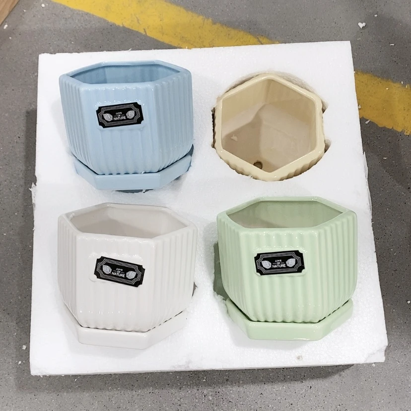 【闪购商品】红陶陶瓷花盆，多肉花盆