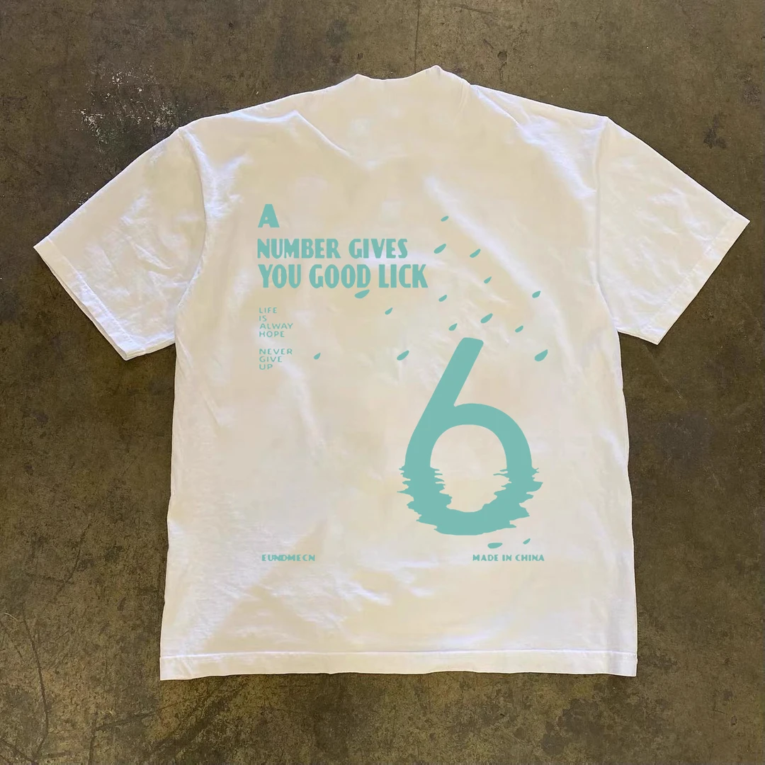 美式超好看字母短袖t恤男夏季宽松oversize高级感别致百搭上衣潮