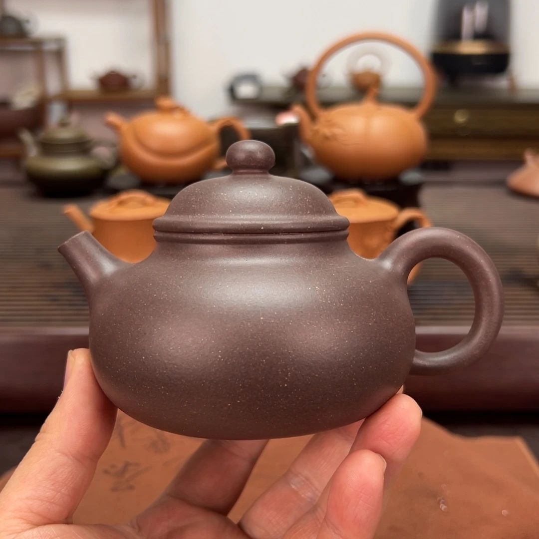 茶壶紫砂深井老紫泥230毫升